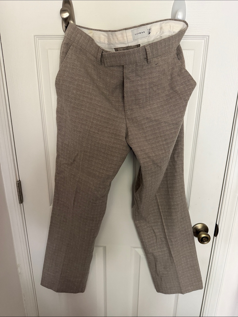 Topman Taupe Dress Pants in Light Brown